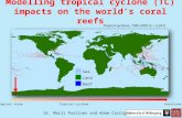 Sea Land Reef Tropical cyclones, 1985-2009 (n = 2,261) Tropical storm Tropical cyclone Hurricane Dr. Marji Puotinen and Adam Carrigan Modelling tropical.