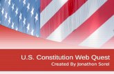 U.S. Constitution Web Quest Created By Jonathon Sorel.