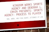 KINGDOM WORKS SPORTS AGENCY AND DEBORAH L. CRAIN PRESENTS: SPORTS AGENCY- PROCESS TO PLAYER NBA, WNBA, AND FIBA AGENT; ATTORNEY AT LAW.