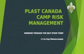 PLAST CANADA CAMP RISK MANAGEMENT WORKING THROUGH THE SELF STUDY FORM ст пл Ігор Михальчишин.