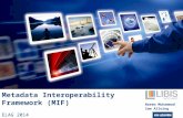 Metadata Interoperability Framework (MIF) ELAG 2014 Naeem Muhammad Sam Alloing.