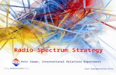 Radio Spectrum Strategy Petr Zeman, International Relations Department Czech Telecommunication Office.
