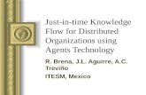 Just-in-time Knowledge Flow for Distributed Organizations using Agents Technology R. Brena, J.L. Aguirre, A.C. Treviño ITESM, Mexico This presentation.