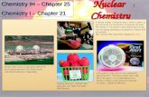 1 Nuclear Chemistry Chemistry IH – Chapter 25 Chemistry I – Chapter 21.