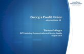 Georgia Credit Union Idea Institute 10 Tammy Gallegos SVP Marketing Communications & Service Quality August 2015.