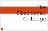 1 The Electoral College 10/3/2015. True or False? 2 The candidate with the most votes is elected president. Answer: Not necessarily. Ask Al Gore. 10/3/2015.