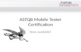 ASTQB Mobile Tester Certification Now available!.
