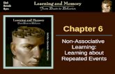 Chapter 6 Non-Associative Learning: Learning about Repeated Events.