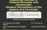 Assessing Courses in Cultural Diversity and Community: Student Perceptions of the Impact of a Curricular “Diversity” Requirement General Education Program.