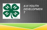 4-H YOUTH DEVELOPMENT. ABOUT 4-H  4-H is a world-wide youth development program  Provides  Opportunities for young people  To learn leadership skills.