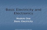 Basic Electricity and Electronics Module One Basic Electricity Copyright © Texas Education Agency, 2012. All rights reserved.