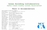 Green Building Collaborative Santa Clara County Cities Association Phase II Recommendations Green Building Collaborative Members: Lisa GeiferCupertino.