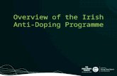 Overview of the Irish Anti-Doping Programme. WADA 2015 Code What you need to know.