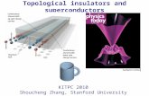 Topological insulators and superconductors KITPC 2010 Shoucheng Zhang, Stanford University.