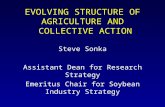 EVOLVING STRUCTURE OF AGRICULTURE AND COLLECTIVE ACTION Steve Sonka Assistant Dean for Research Strategy Emeritus Chair for Soybean Industry Strategy University.