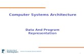 School of Computer Science G51CSA 1 Computer Systems Architecture Data And Program Representation.
