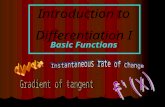 Introduction to Differentiation I Basic Functions F Servello.