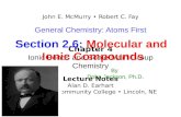 Section 2.6: Molecular and Ionic Compounds By Doba Jackson, Ph.D.