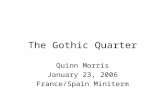 The Gothic Quarter Quinn Morris January 23, 2006 France/Spain Miniterm.