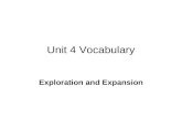 Unit 4 Vocabulary Exploration and Expansion. Exploration and Expansion Vocabulary Words Circumnavigate Conquistadores Creoles Encomienda Joint Stock Company.
