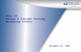 November 01, 2005 MTAC 93 Design & Concept Testing Workgroup Status.