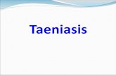 Taeniasis Learning outcomes By the end of the lecture, you should be able to: Mention causal agent of Taeniasis. Mention systematic position of Taenia.