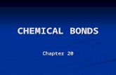 CHEMICAL BONDS Chapter 20. BONDING - journal 1. Draw the BOHR ATOM & Lewis Dots for Hydrogen, Carbon, Chlorine, and Neon 2. How many valence electrons.