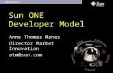 Sun ONE Developer Model Anne Thomas Manes Director Market Innovation atm@sun.com.