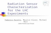 Radiation Sensor Characterization for the LHC Experiments Federico Ravotti, Maurice Glaser, Michael Moll CERN PH/DT2 and TS/LEA.