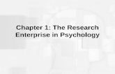 Chapter 1: The Research Enterprise in Psychology.