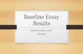 Baseline Essay Results DE102 Periods 1 and 4 Fall 2015.