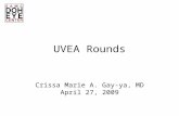 UVEA Rounds Crissa Marie A. Gay-ya, MD April 27, 2009.