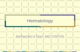 Hematology Mohamad H Qari, MD, FRCPA. Hematology Cellular Components Components of Blood Red Blood Cells White Blood Cells Inflammatory process Coagulation.