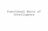 Functional Basis of Intelligence. Intelligence One enduring problem has been our definition of intelligence, which has undergone various changes. Today.