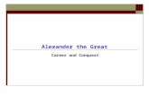 Career and Conquest Alexander the Great. Consolidation of Power in Aftermath of Philip II’s Assassination (336 BCE)  Uncertain Succession Pixodarus.