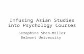 Infusing Asian Studies into Psychology Courses Seraphine Shen-Miller Belmont University.
