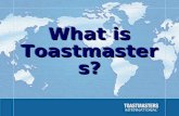 What is Toastmasters?. Established in 1924Established in 1924 Over 250,000 members worldwideOver 250,000 members worldwide More than 12,000 clubs in 106.