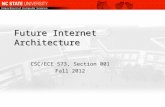 Future Internet Architecture CSC/ECE 573, Section 001 Fall 2012.