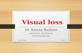 Visual loss Dr Amani Badawi ASSISTANT PROFESSOR OPHTHALMOLOGY 10/5/2015Amani Badawi.