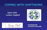 COPING WITH SHIFTWORK March 2001 London, England Facilitated By: Richard Komarniski.