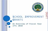 S CHOOL I MPROVEMENT G RANTS An Overview of Fiscal Year (FY) 2010 1 DRAFT.