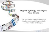 Digital Synergy Packages Real Estate Turnkey digital+print solutions to handle your marketing needs in a new media landscape.