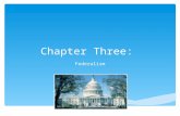Chapter Three: Federalism.  Issue starting with Articles of Confederation  Founders wanted a representative national government and states as governing.