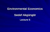 Environmental Economics Sedef Akgüngör Lecture 5.