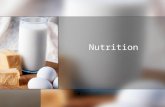 Nutrition. Nutrients: The Biochemical units of nutrition Body requires fuel to provide energy for cellular metabolism and repair, organ function, growth.