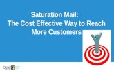 Saturation Mail: The Cost Effective Way to Reach More Customers.