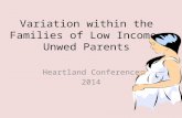 Variation within the Families of Low Income, Unwed Parents Heartland Conference 2014.