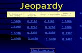 Jeopardy The Living and Non- living world Living Things in Ecosystems Changes in Population Changes in Communities Q $100 Q $200 Q $300 Q $400 Q $100.