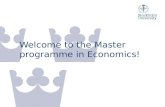 Welcome to the Master programme in Economics!. 05/10/2015/ Adam Jacobsson Staff Director of studies Adam Jacobsson. Office hours: by agreement, room A734,