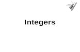 Integers. Consist of positive and negative whole numbers.